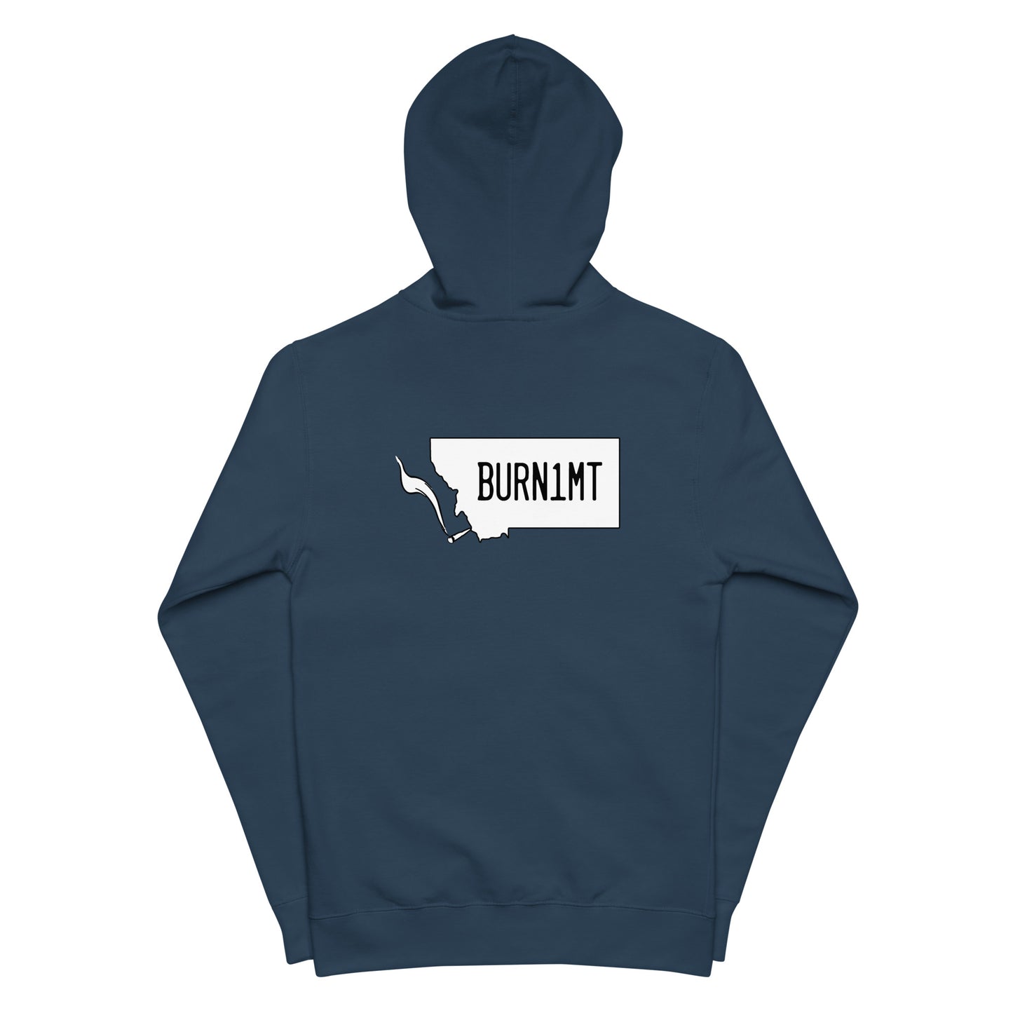 Unisex fleece zip up hoodie