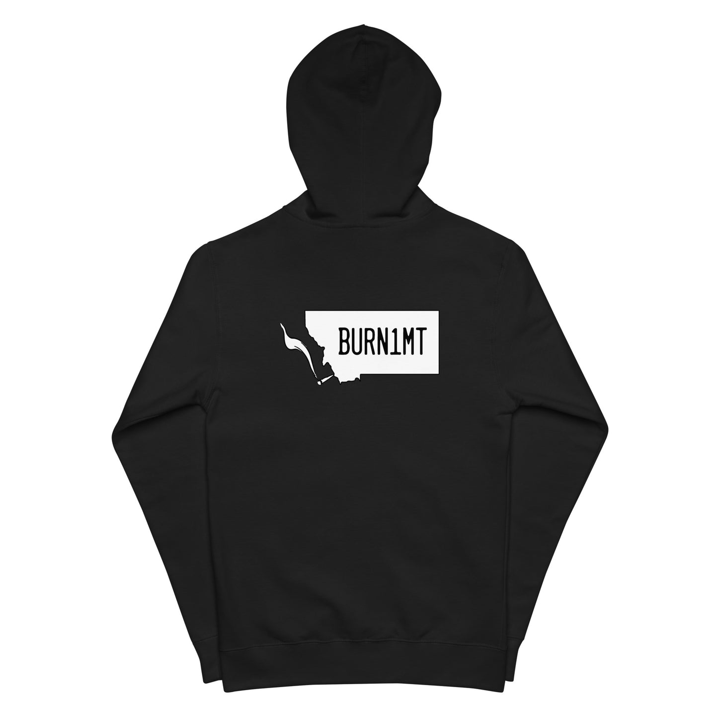 Unisex fleece zip up hoodie