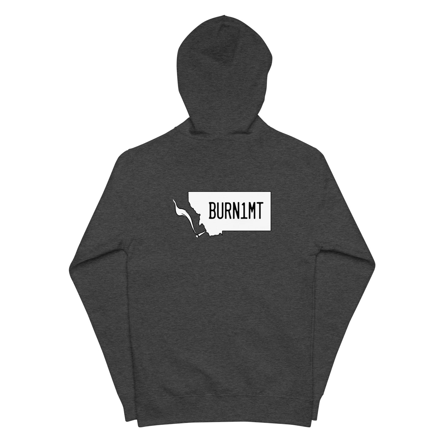 Unisex fleece zip up hoodie