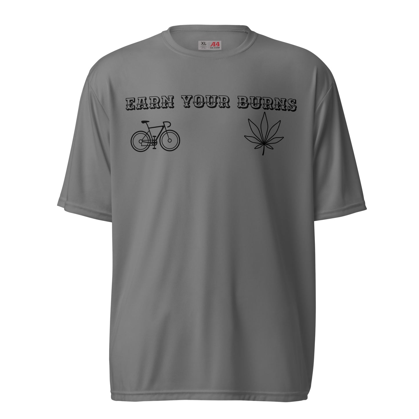 earn your burns gravel Unisex performance crew neck t-shirt