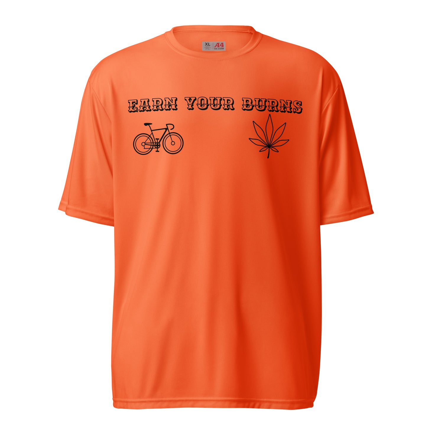 earn your burns gravel Unisex performance crew neck t-shirt