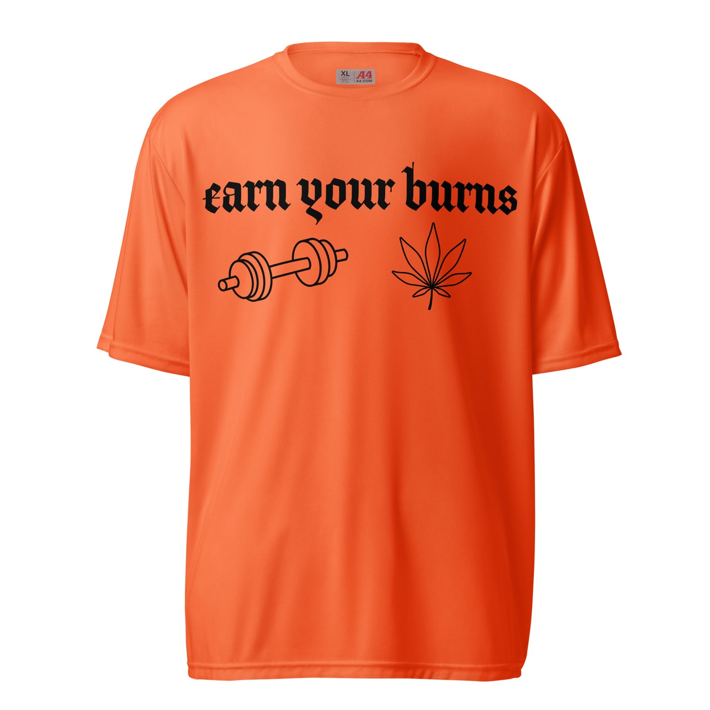 earn your burns weights Unisex performance crew neck t-shirt