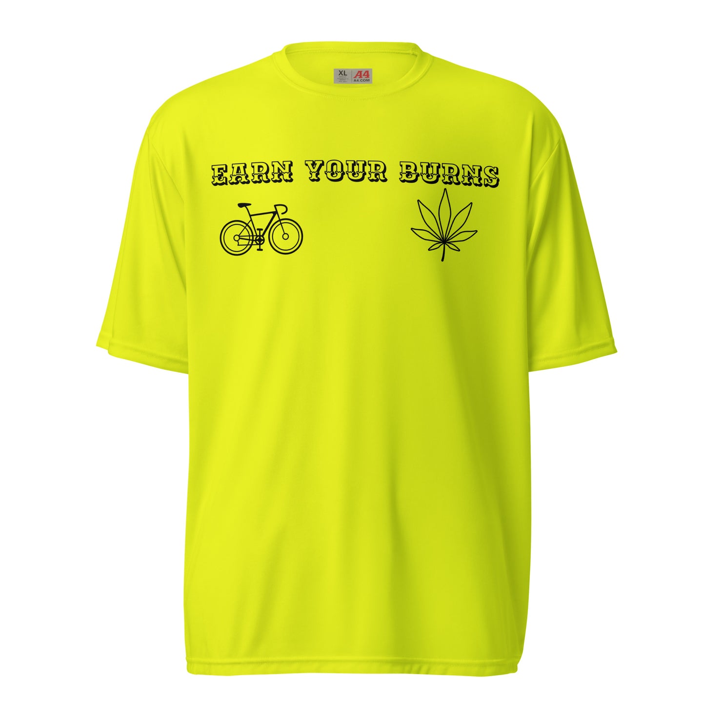 earn your burns gravel Unisex performance crew neck t-shirt