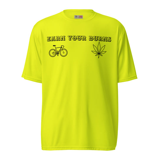 earn your burns gravel Unisex performance crew neck t-shirt