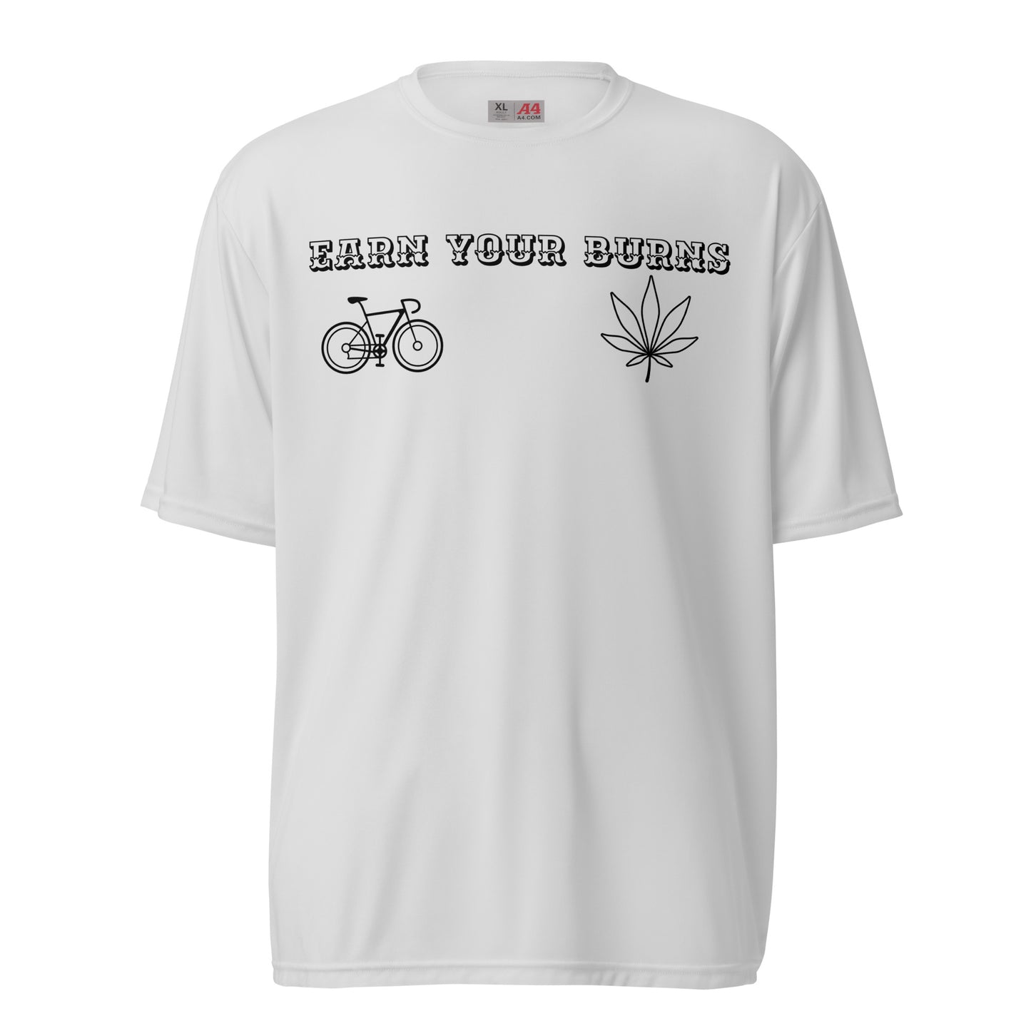 earn your burns gravel Unisex performance crew neck t-shirt